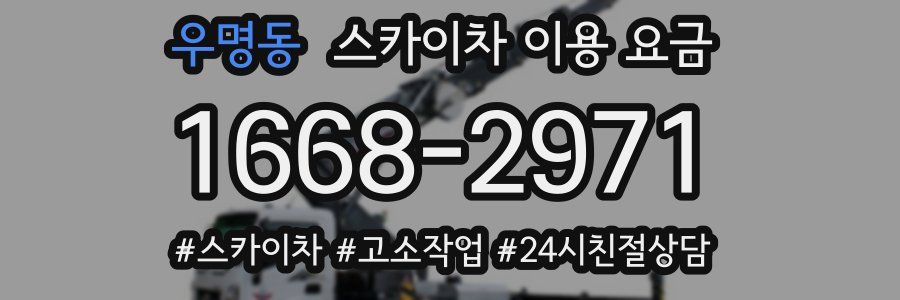 우명동 스카이차 이용 요금