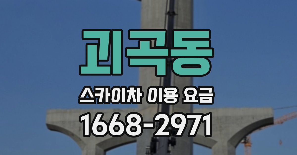 괴곡동 스카이차 이용 요금