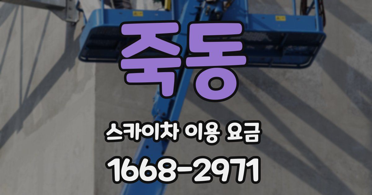 죽동 스카이차 이용 요금