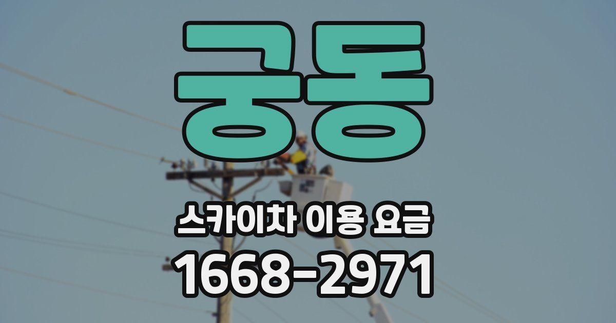 궁동 스카이차 이용 요금