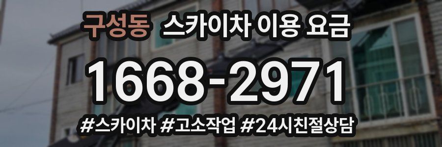 구성동 스카이차 이용 요금