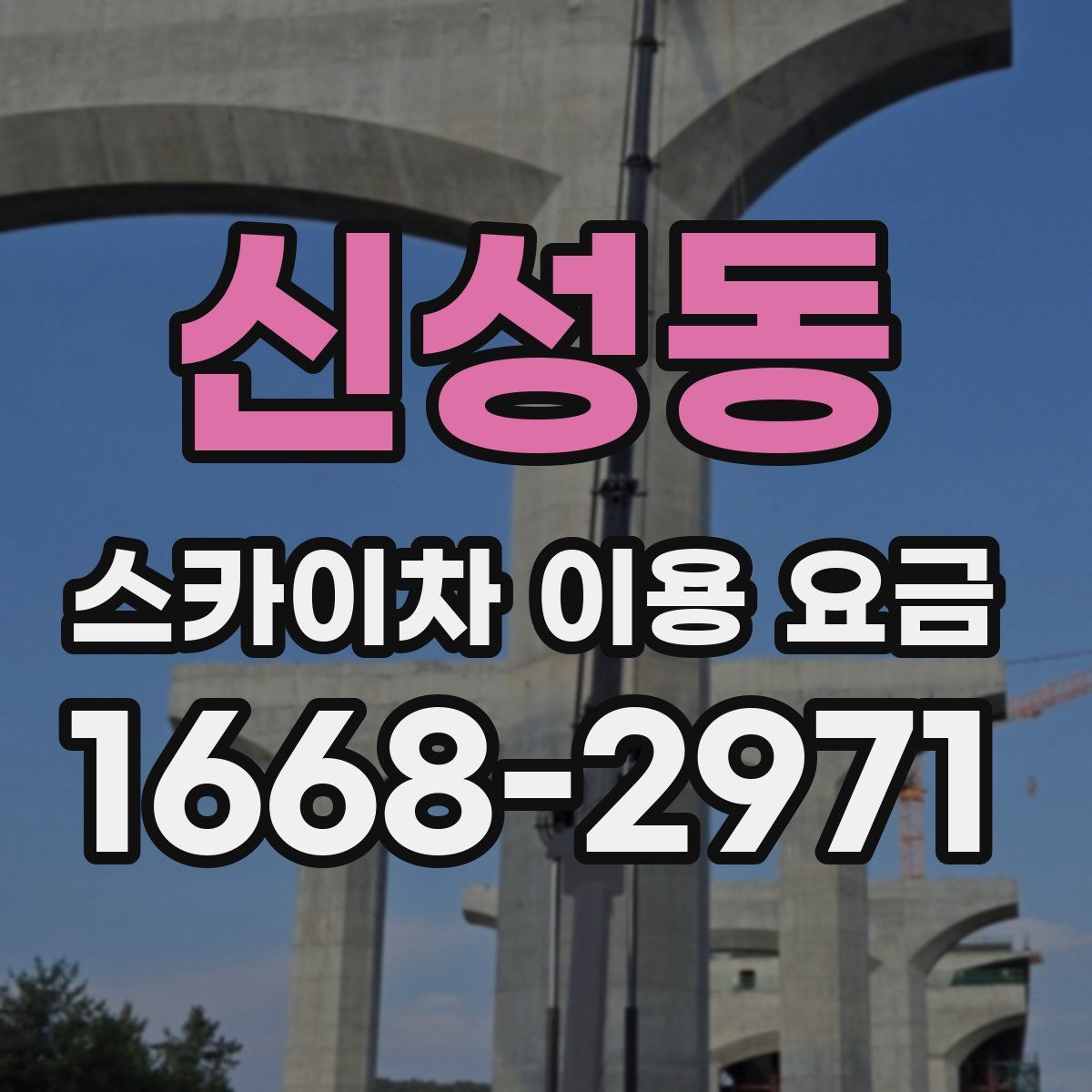 신성동 스카이차 이용 요금