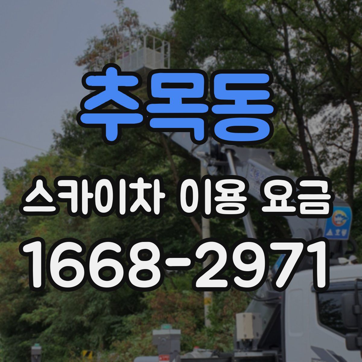 추목동 스카이차 이용 요금