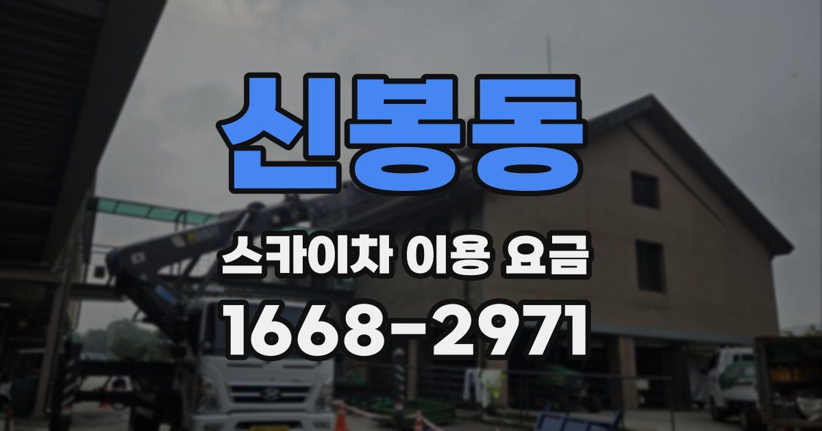 신봉동 스카이차 이용 요금