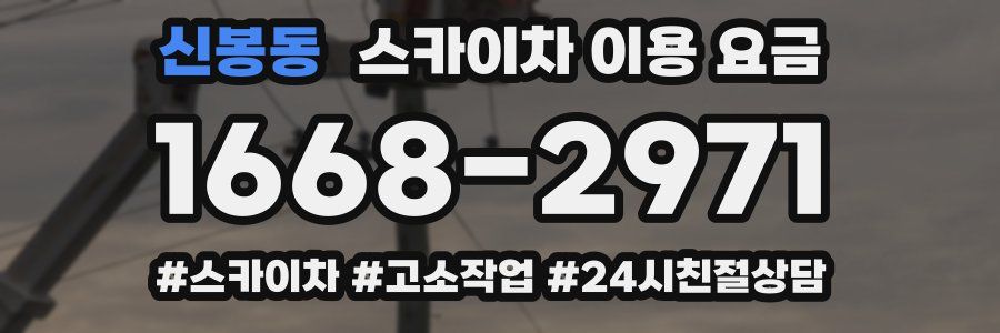 신봉동 스카이차 이용 요금