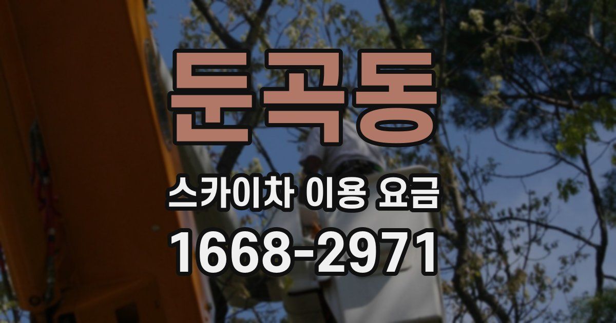 둔곡동 스카이차 이용 요금