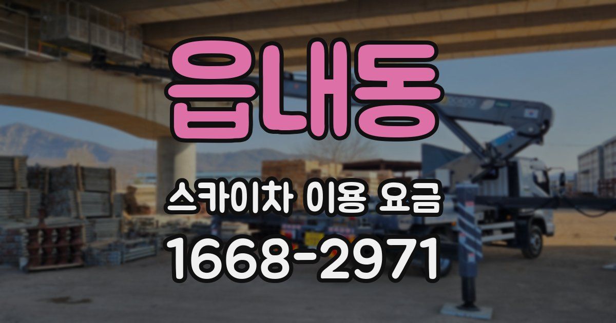읍내동 스카이차 이용 요금
