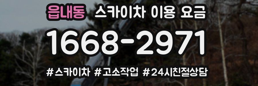 읍내동 스카이차 이용 요금