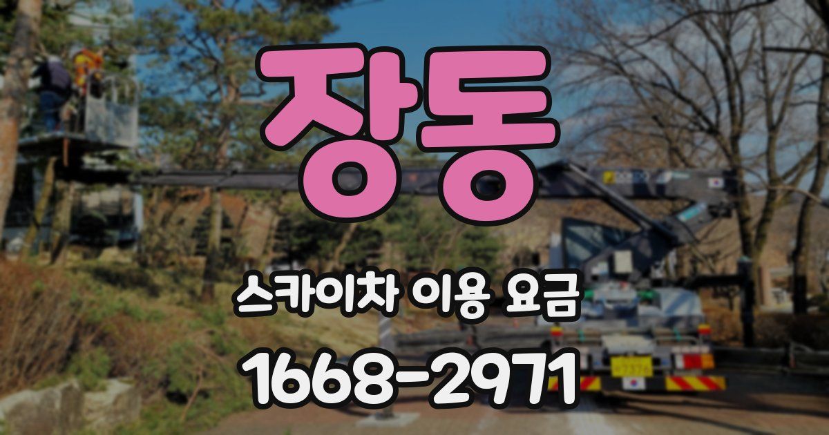 장동 스카이차 이용 요금