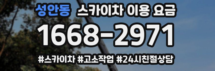 성안동 스카이차 이용 요금