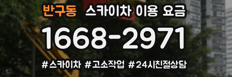 반구동 스카이차 이용 요금