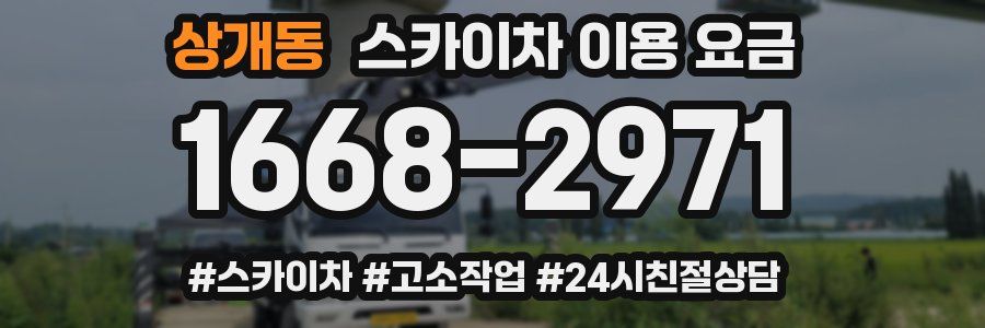 상개동 스카이차 이용 요금