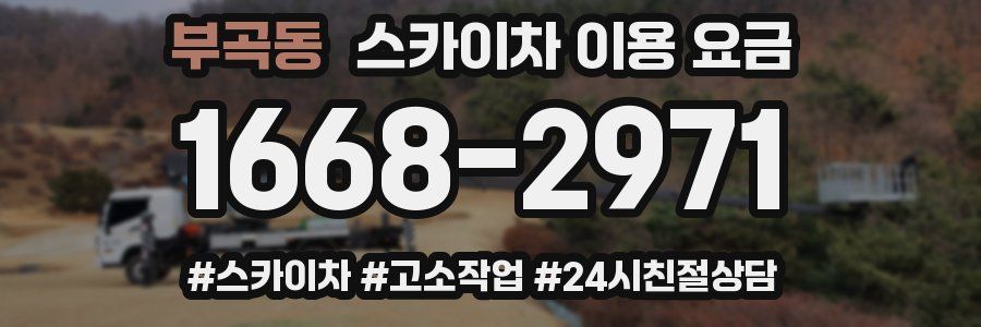 부곡동 스카이차 이용 요금