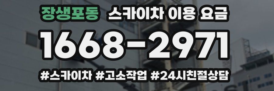 장생포동 스카이차 이용 요금
