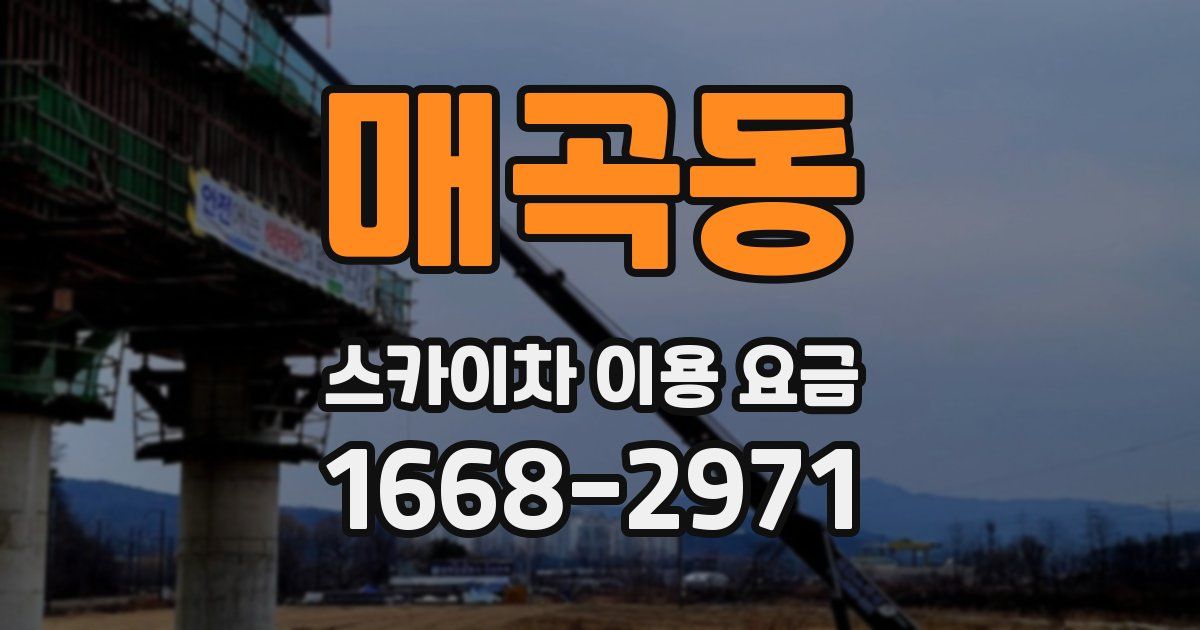 매곡동 스카이차 이용 요금