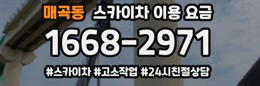 매곡동 스카이차 이용 요금