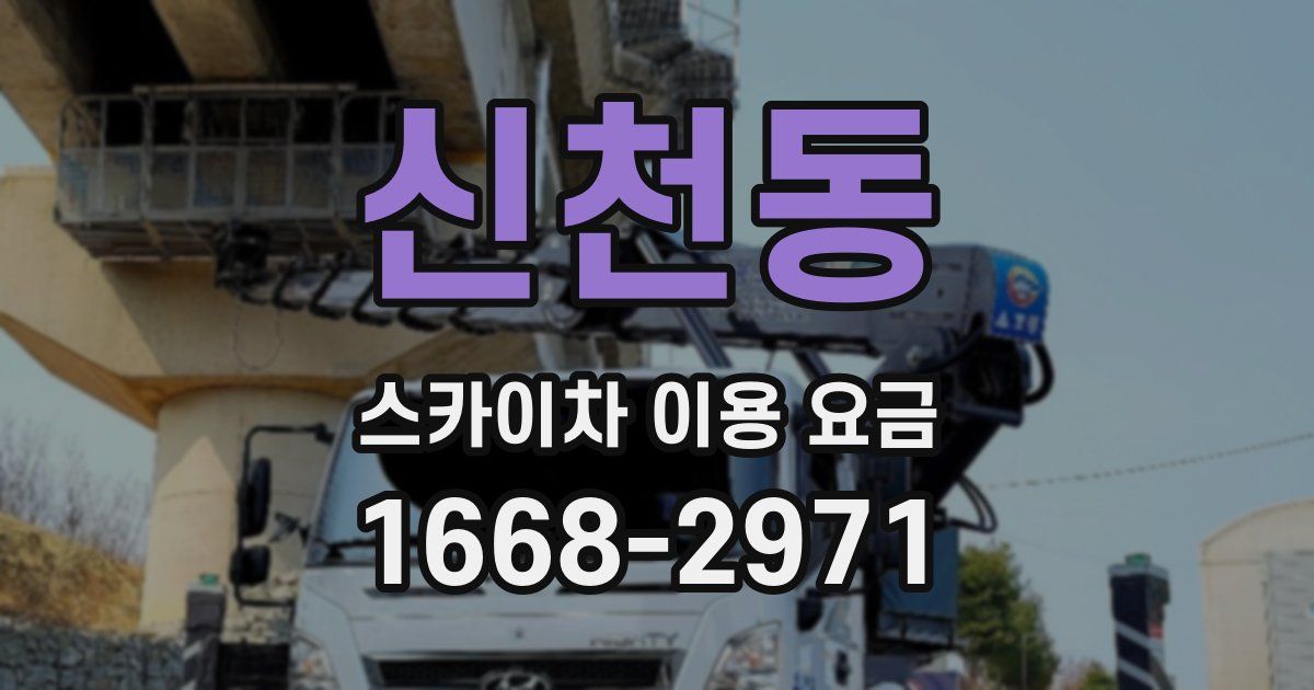 신천동 스카이차 이용 요금