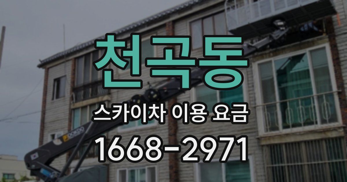 천곡동 스카이차 이용 요금
