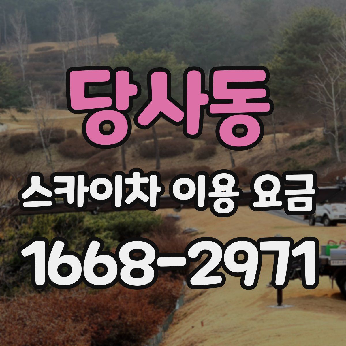당사동 스카이차 이용 요금