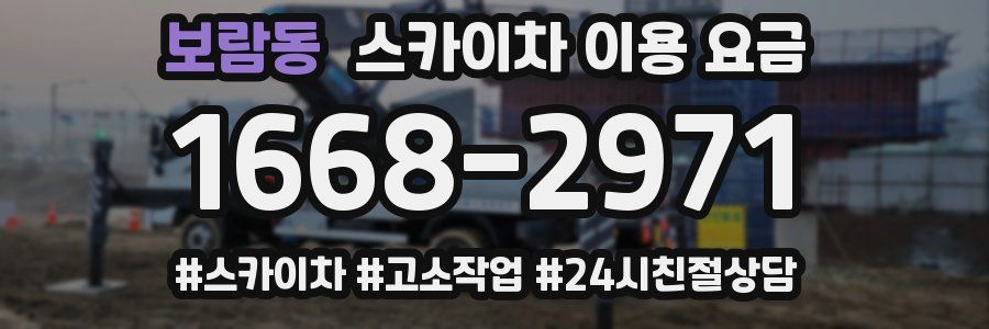 보람동 스카이차 이용 요금