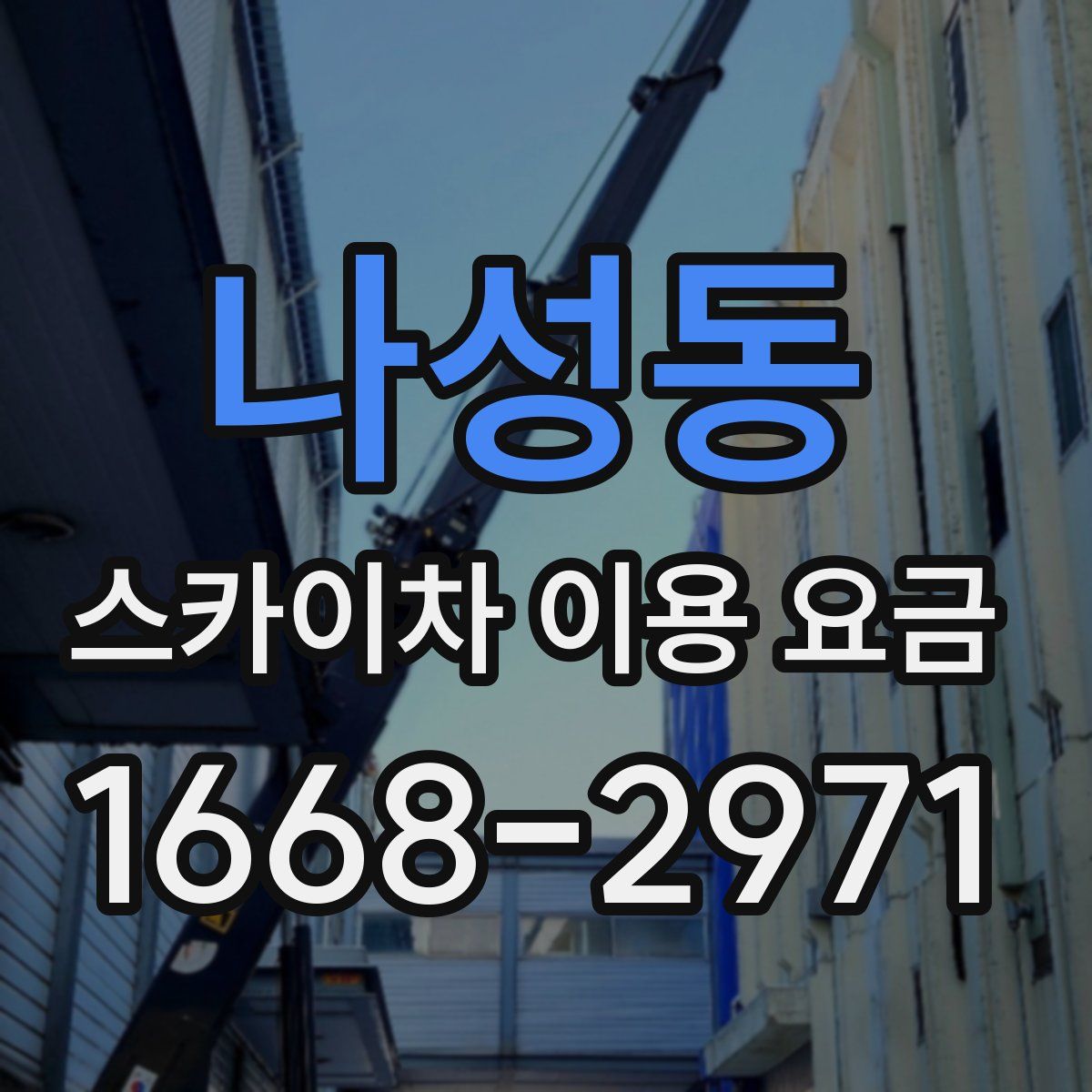 나성동 스카이차 이용 요금