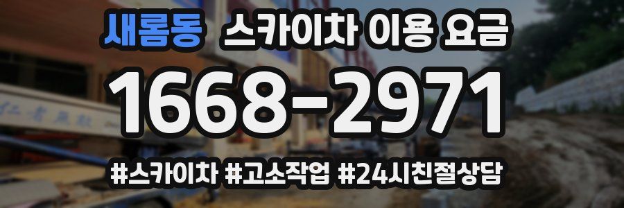 새롬동 스카이차 이용 요금