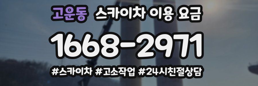 고운동 스카이차 이용 요금