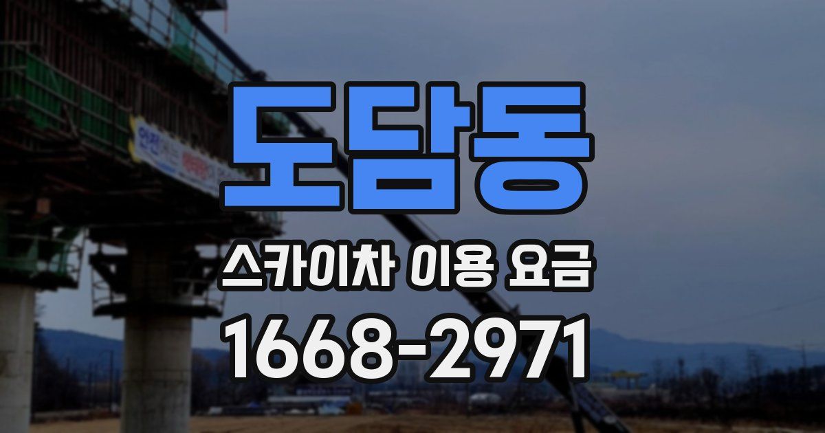 도담동 스카이차 이용 요금