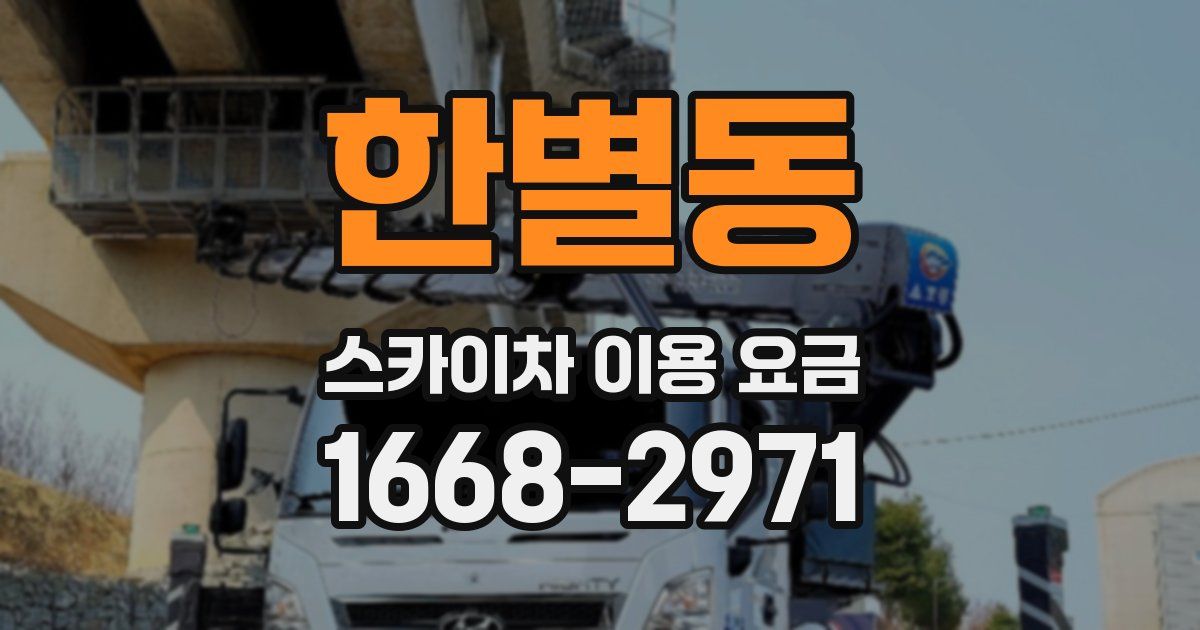 한별동 스카이차 이용 요금