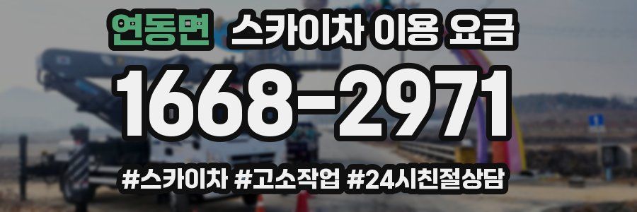 연동면 스카이차 이용 요금