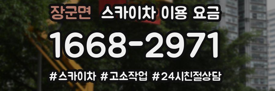 장군면 스카이차 이용 요금