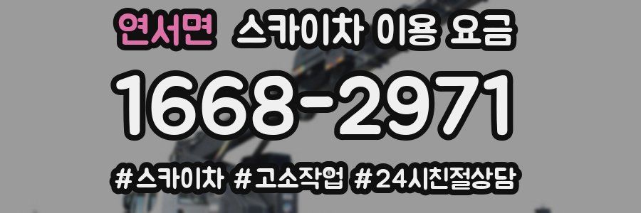 연서면 스카이차 이용 요금