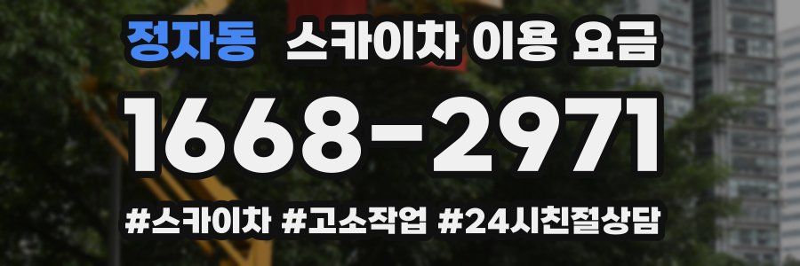 정자동 스카이차 이용 요금