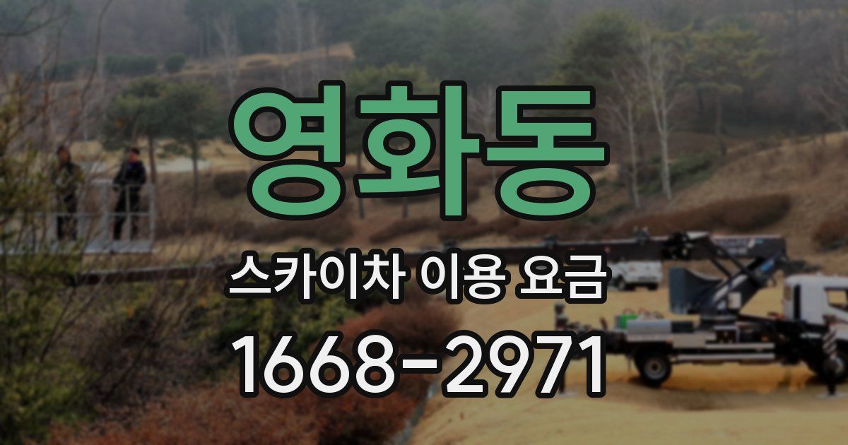 영화동 스카이차 이용 요금