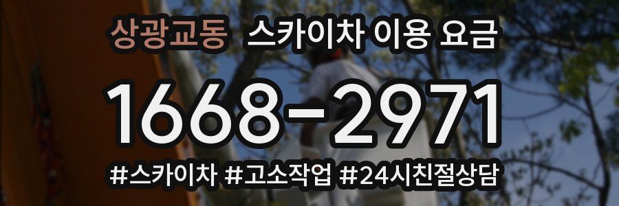 상광교동 스카이차 이용 요금