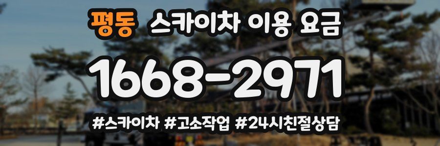 평동 스카이차 이용 요금
