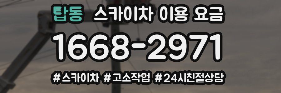 탑동 스카이차 이용 요금