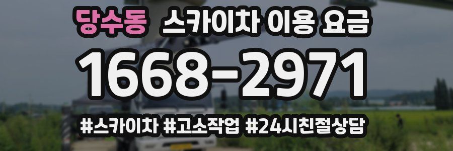 당수동 스카이차 이용 요금