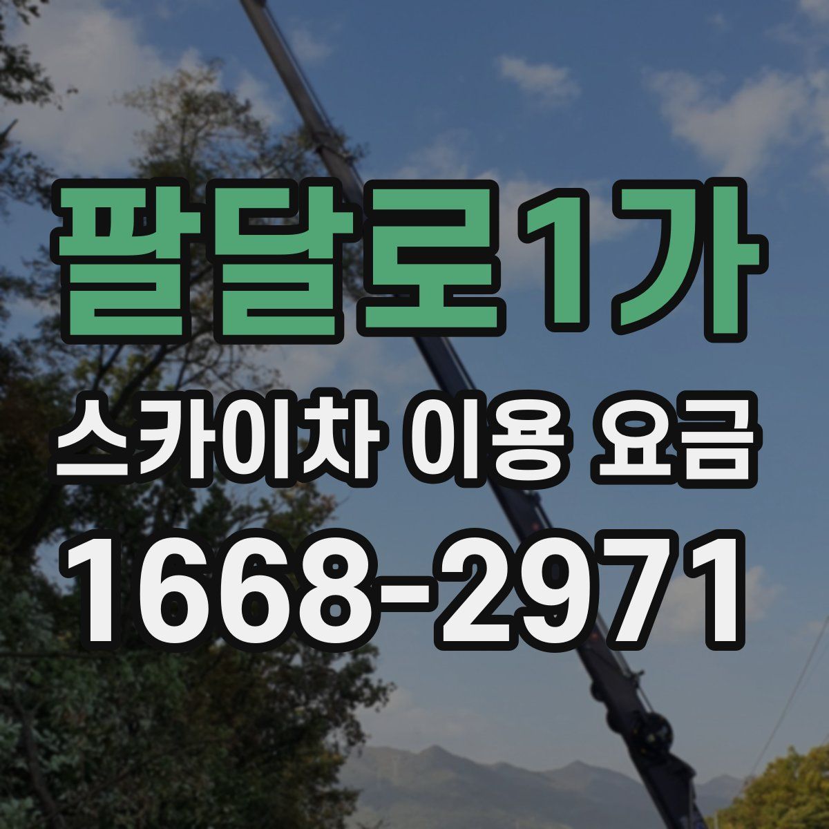 팔달로1가 스카이차 이용 요금