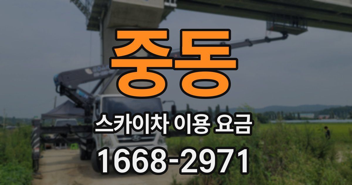 중동 스카이차 이용 요금