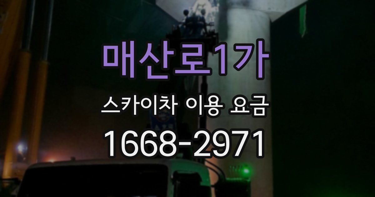 매산로1가 스카이차 이용 요금