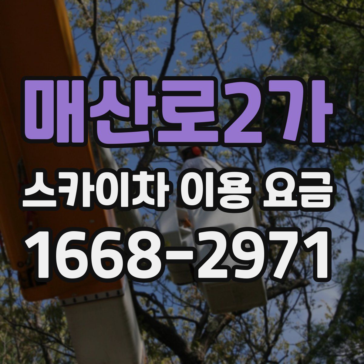 매산로2가 스카이차 이용 요금
