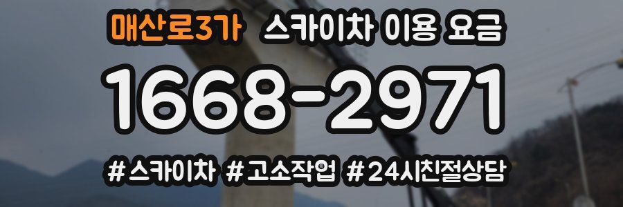 매산로3가 스카이차 이용 요금