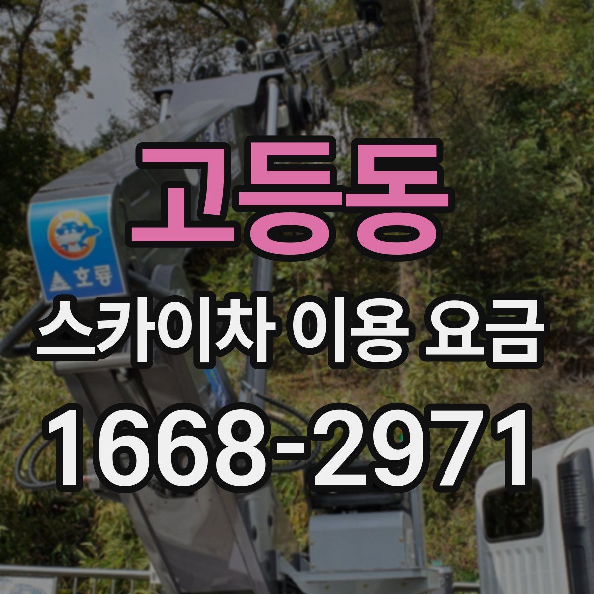 고등동 스카이차 이용 요금