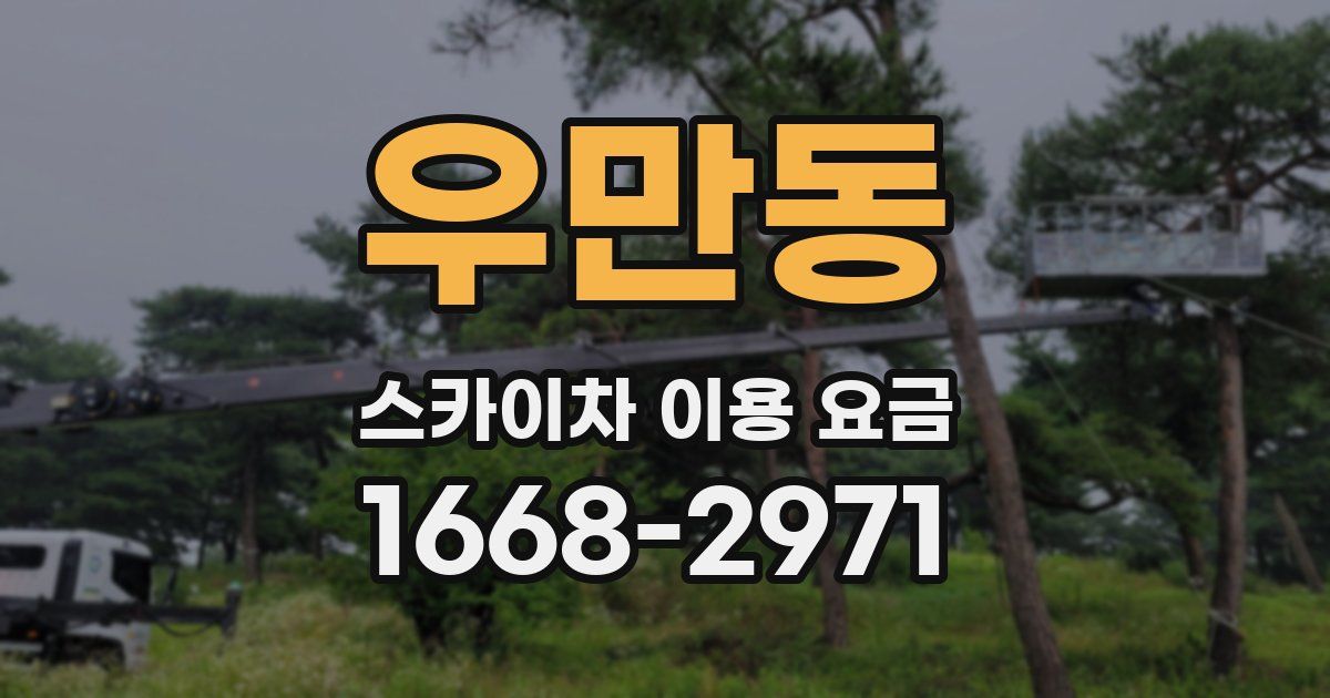 우만동 스카이차 이용 요금