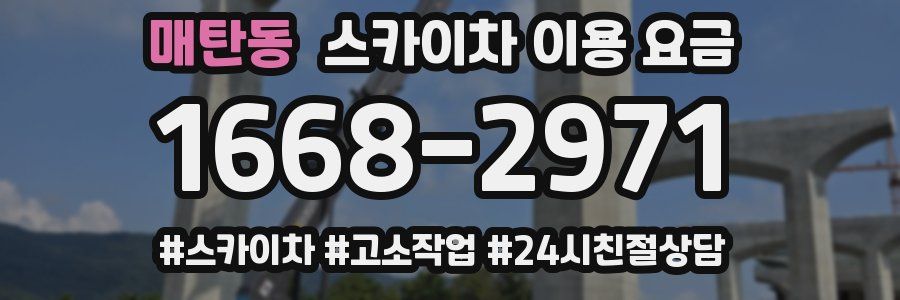 매탄동 스카이차 이용 요금