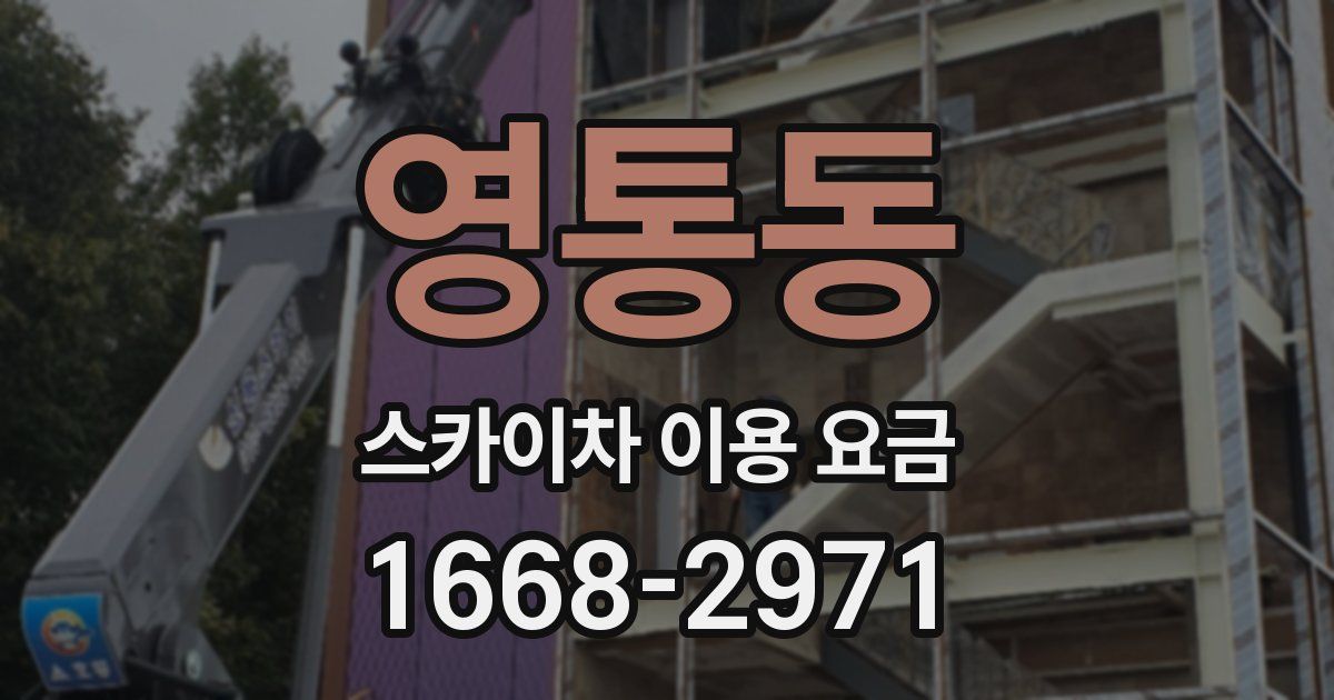 영통동 스카이차 이용 요금
