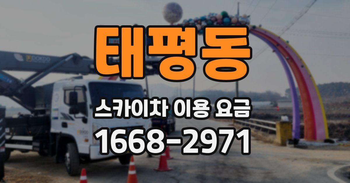 태평동 스카이차 이용 요금