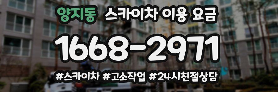 양지동 스카이차 이용 요금