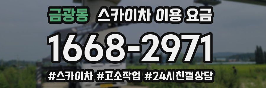 금광동 스카이차 이용 요금